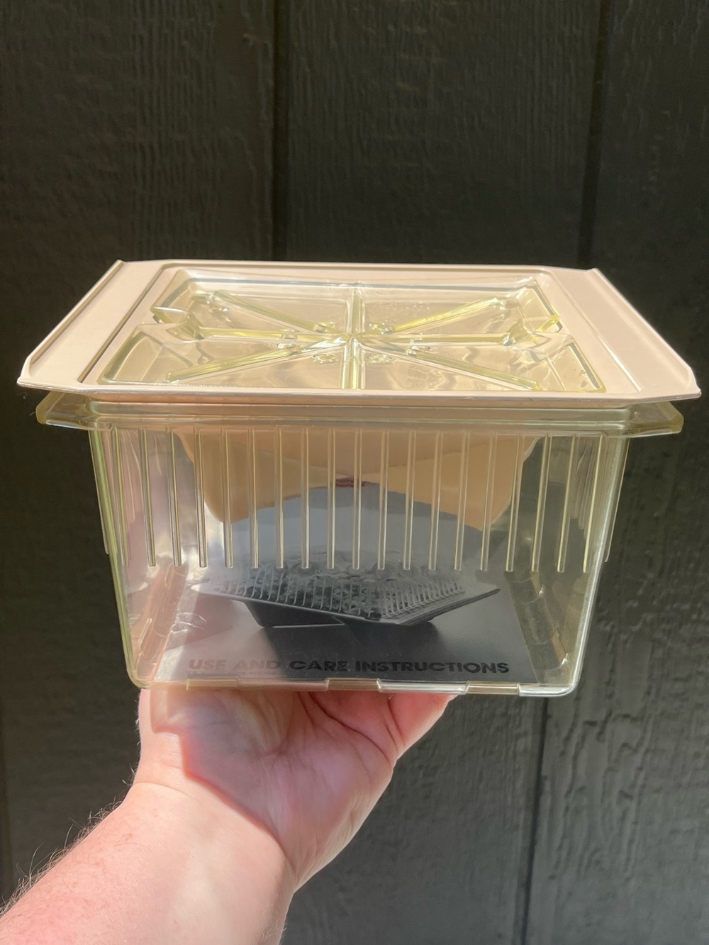 Vintage Anchor Hocking Microware microwave popcorn popper steamer roaster